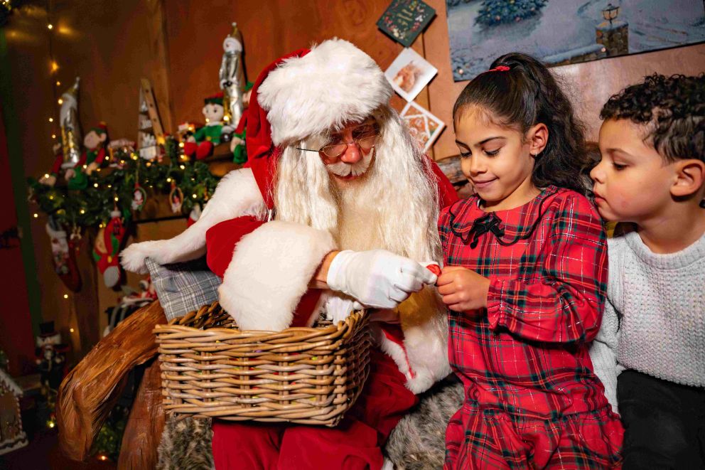 Meet Father Christmas at Christmas at Mead Open Farm