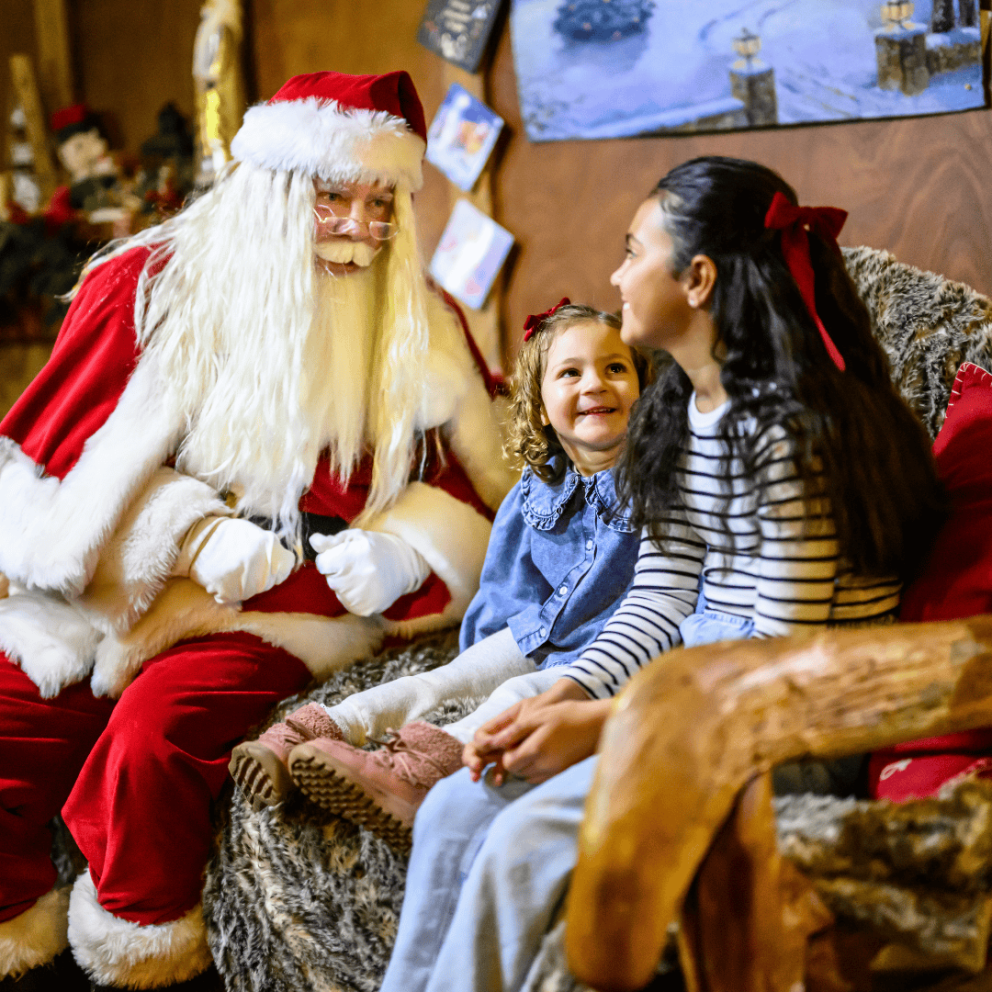 Meet Father Christmas at Christmas at Mead Open Farm