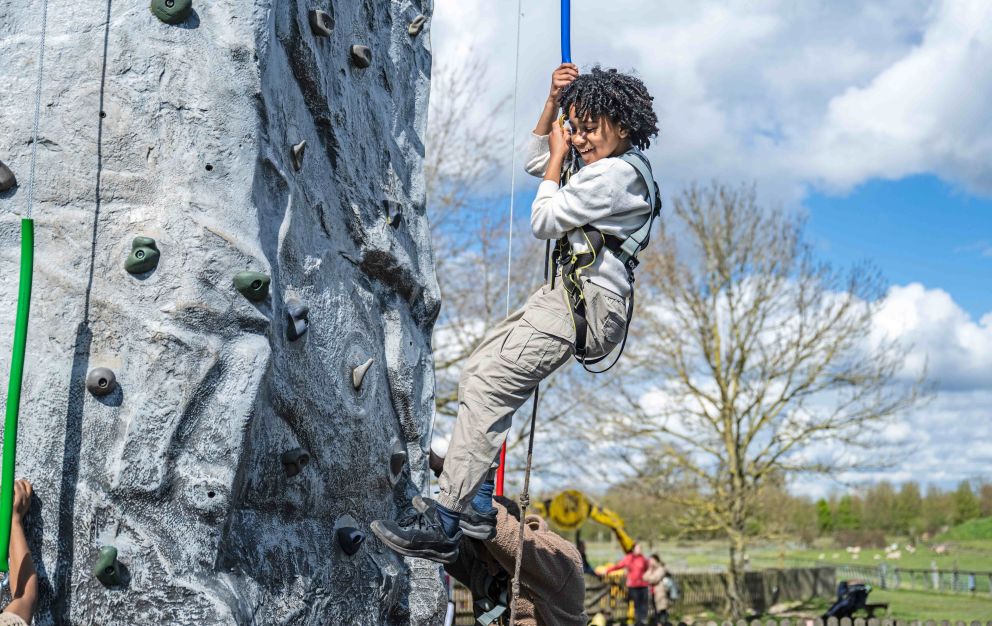 Rock Climbing Wall at Mead Open Farm